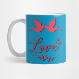 Love.A kiss between two birds Mug